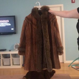 Vintage real fur coat